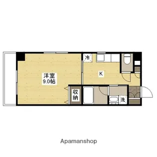 サンライズ庚午中【4階】の間取り