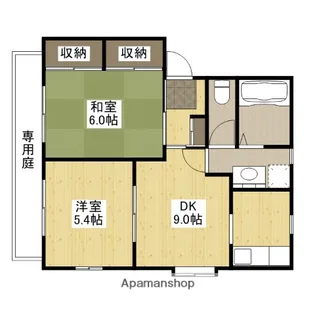 パークヒル井口A棟【1階】の間取り