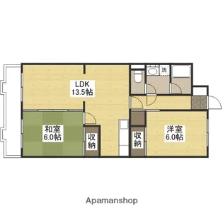 コーポ井口台【5階】の間取り