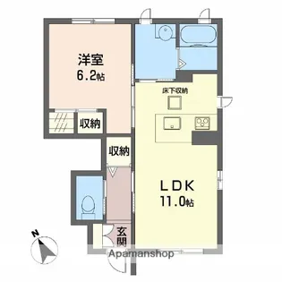 セレーノ HIRO【1階】の間取り