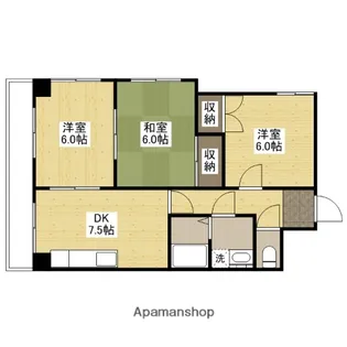 クオーレ羽衣【4階】の間取り