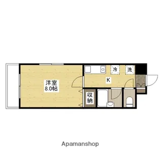 シャローム五日市【2階】の間取り