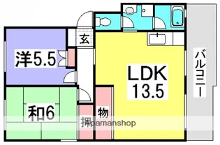第2ビューハイツ【2階】の間取り