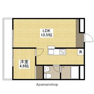 第2コーポ大場【5階】の間取り