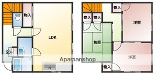 メゾン梶山【1階】の間取り