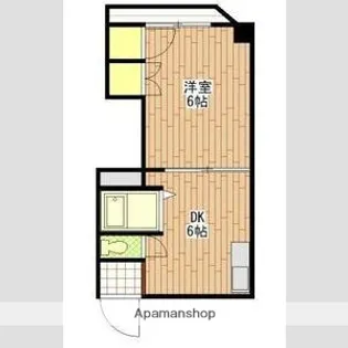 福永ビル【6階】の間取り
