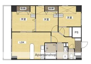 グランドポレストーネ大手町【11階】の間取り