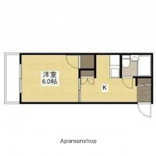 プレアール庚午中【2階】の間取り