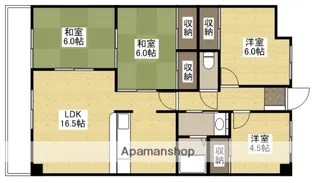 ブリアンローズ上幟【4階】の間取り