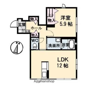 マグノリアA【1階】の間取り