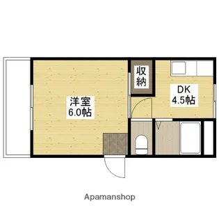 第2栗田ビル【2階】の間取り
