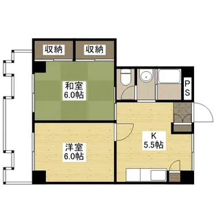 アップル比治山【5階】の間取り