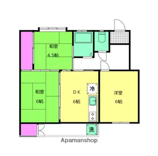 鈴が台団地分譲住宅H棟【2階】の間取り