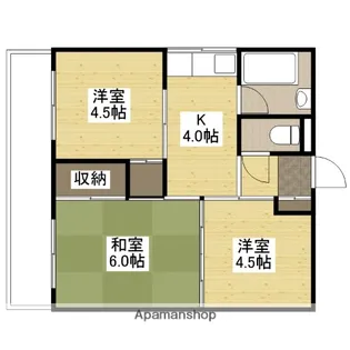 海老園春秋マンション【5階】の間取り