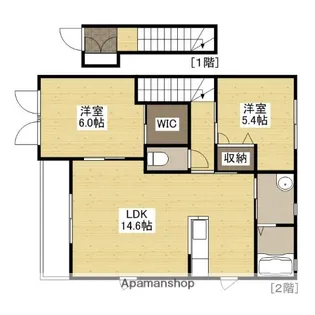 ジェネス中野【2階】の間取り