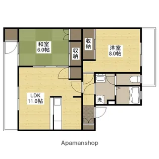 ハイツみやけ【3階】の間取り