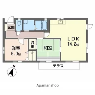 リンデンハイム【1階】の間取り