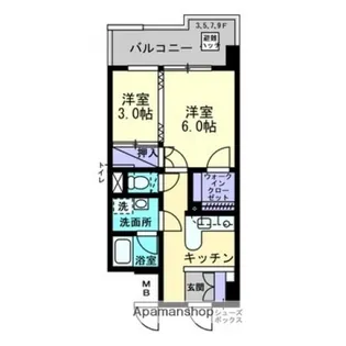 トランコート御幸橋【7階】の間取り