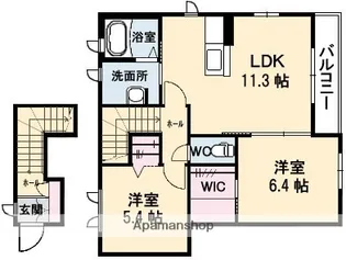シーゲル【2階】の間取り