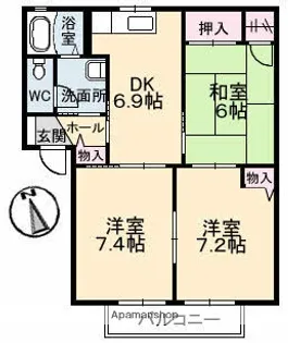 サンヒルズ府中【2階】の間取り
