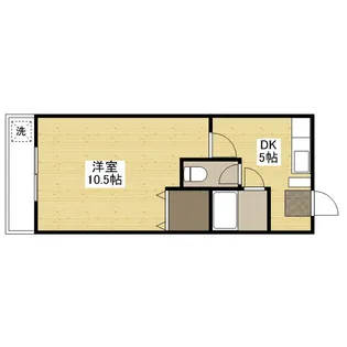 第一タウン皆賀【4階】の間取り