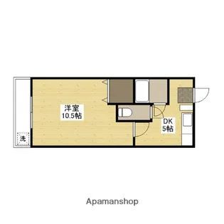 第一タウン皆賀【4階】の間取り