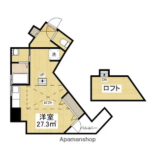 クレール富士見町【5階】の間取り