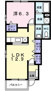 ルーラルⅡ【1階】の間取り