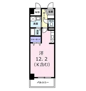 グランジュネッス【7階】の間取り