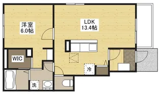 ヴェルテA【1階】の間取り