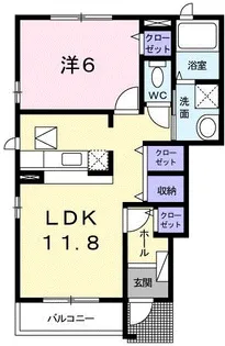 スリズイエ【1階】の間取り