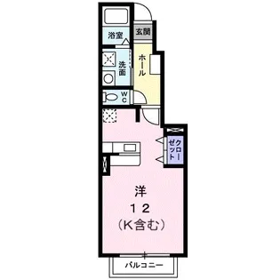 コピオーネB【1階】の間取り
