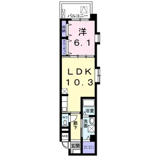 アンジュール K【4階】の間取り