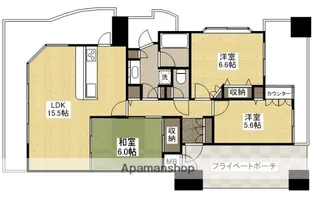 D’クラディア白島【9階】の間取り