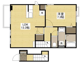 ジェルメFUJI【2階】の間取り