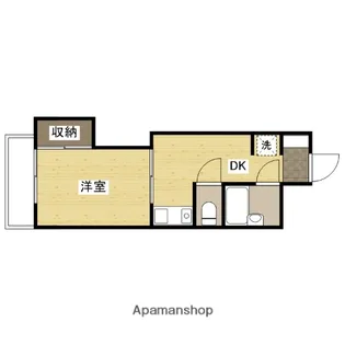 グリーンパーク庚午【3階】の間取り