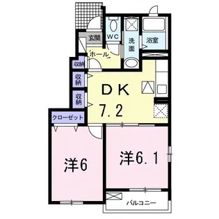 ブリーゼA【1階】の間取り