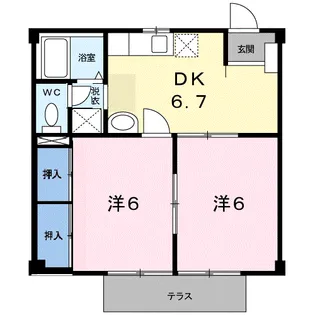 ファミール安東【2階】の間取り