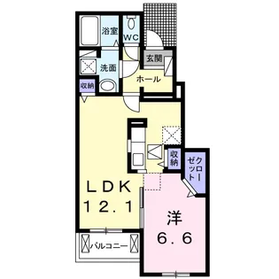 メゾン・ド・アマリリオⅡ【1階】の間取り