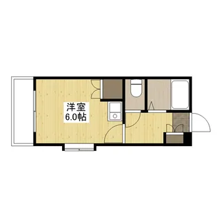 メープル西観音【501号室号室】の間取り