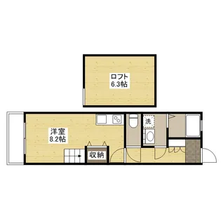 アメニティ江波【1階】の間取り