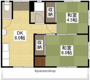 土井アパート【1階】の間取り