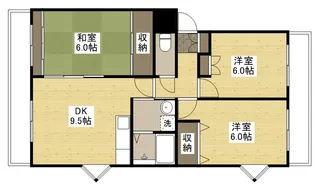 ハイネス八幡【2階】の間取り