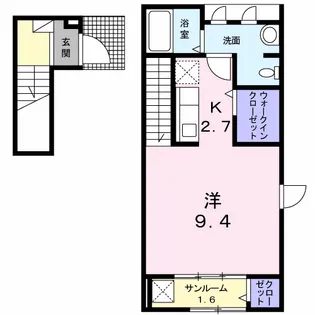 ヤマコウバシ【201号室】の間取り