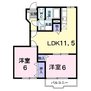 エクセレンテグリシーナⅠ【1階】の間取り