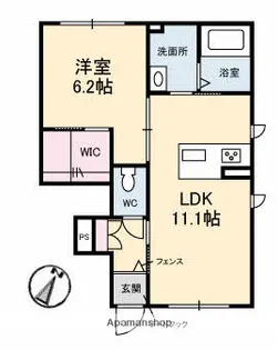 リヴェール【1階】の間取り