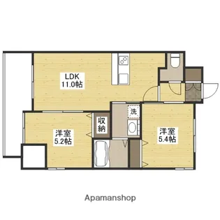 IKUSHIN平和公園(旧JIBRAND SAKAIMACHI)【3階】の間取り