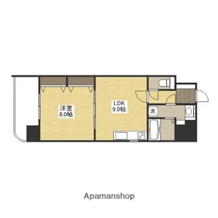 ビリオネアS竹屋【7階】の間取り