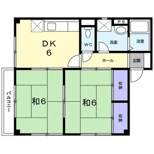 エル・コーポ上の浜【2階】の間取り