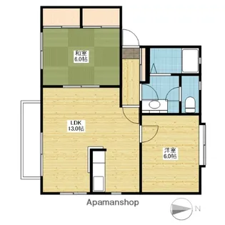 ディアス中山新町【2階】の間取り